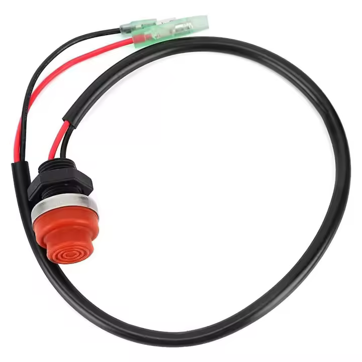 Universal Boat Outboard Engine Motor Start Kill Switch Keyless Push Button , Applicable To All For - 1