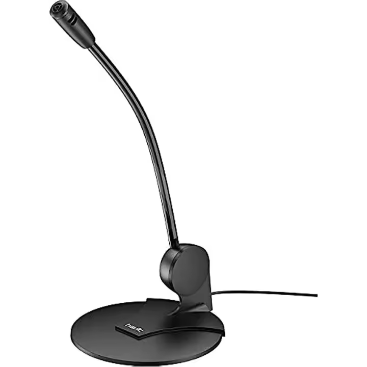 Micrófono de sobremesa cuello largo con toma Jack H207D，Micrófono de sobremesa cuello largo H207D con conector Jack de 3.5mm, diseño compacto y elegante, ideal para reuniones, grabaciones, comunicaciones públicas, conferencias al aire libre y más. Con una - 1
