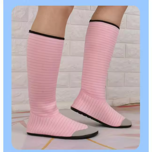 Zapatos de buceo, zapatos de snorkel de tubo largo, zapatos de natación antideslizantes de secado rápido para hombres y mujeres, zapatos de playa con suela gruesa y anticortes. - 1