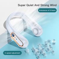 Nuevo Abanico Portátil De Verano Mini Colgante Sin Hojas Con Pantalla Digital Recargable Por USB Para Refrescar El Aire - details 8