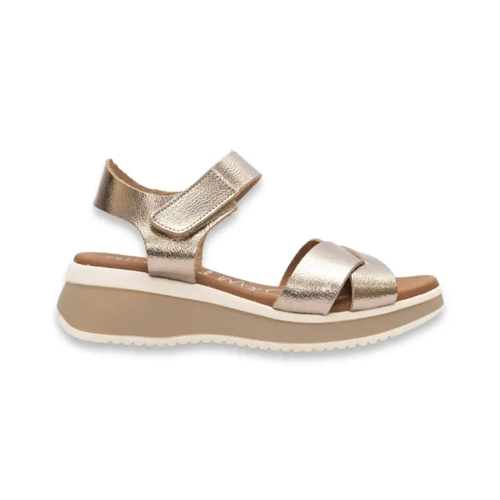 Calzado Sandalias marca Oh! My Sandals modelo 5413-Cv para mujer en color metal - 1