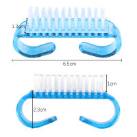 50Pcs Lotes De Cepillos De Limpieza Para Uñas Con Herramientas De Plástico Coloridos Limpiadores De Polvo Para Manicura Y Pedicura Suaves - details 1
