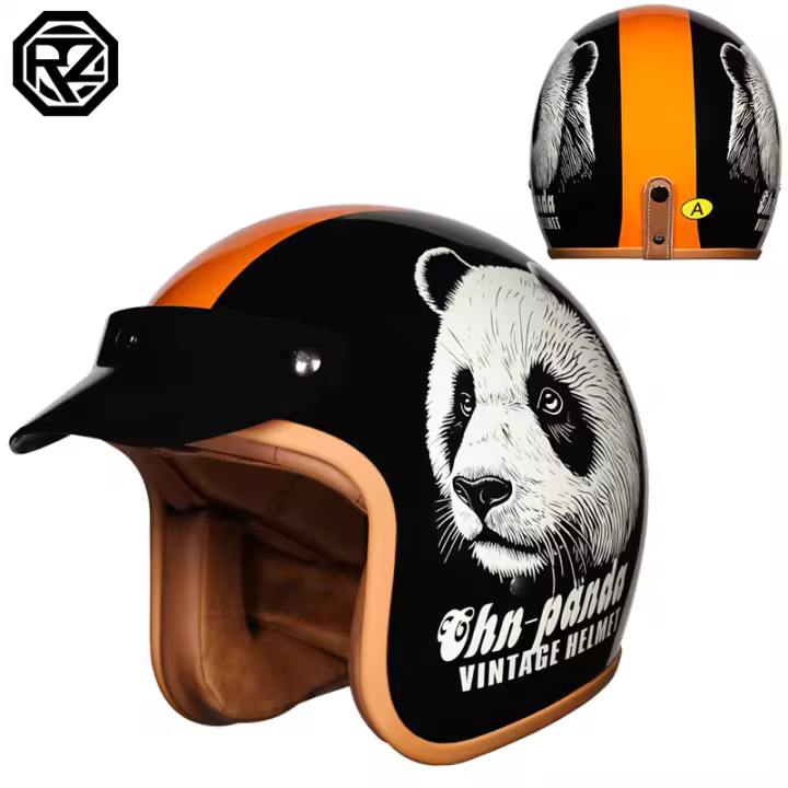 Casco De Motocicleta ORZ-508 Retro Para Hombres Y Mujeres Casco De Cruce Mitad Pedal 3/4 Universal Para Todas Las Estaciones - 1
