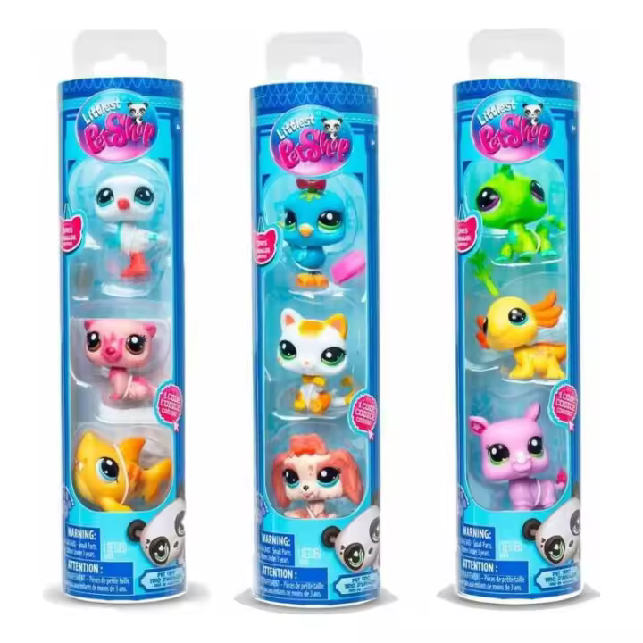 BOTE 3 ANIMALITOS LITTLEST PETSHOP DE BANDAI - 1