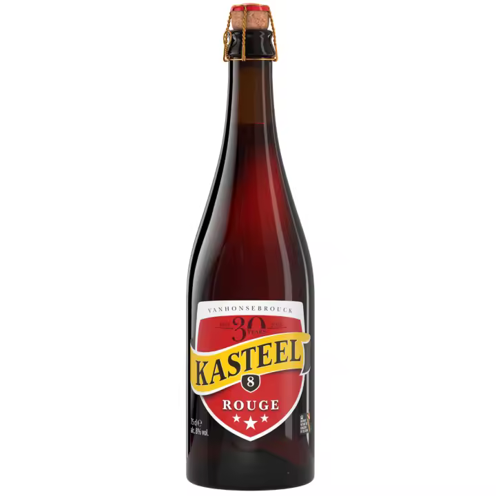 2 uds x Kasteel Rouge 75Cl cerveza Belga roja con cerezas - 1