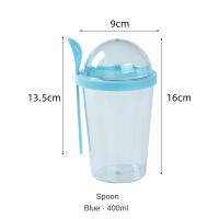 Taza De Desayuno Portátil De 400ml Con Tapa Y Cuchara Doble Capa Para Yogur Avena Salada Fruta Sopa De Verduras Taza De Pérdida De Grasa - details 7