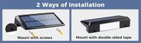 2 Pack Luces Solares Para Pared 4 LED Luces De Valla Solar Impermeables Para Jardín Y Camino Luz Solar Para Postes De Pista Modernas - details 8