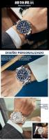 Reloj De Hombre MINI FOCUS Grande Resistente Al Agua Con Luminiscencia Y Calendario Acero Inoxidable Cuarzo Estilo Casual - details 23