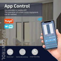 Motor De Cortina Inteligente Tuya WiFi / ZigBee Con Control Remoto RF Alexa Echo Google Assistant 225MM Sistema Automático Para Cortinas - details 2