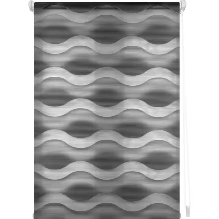Estor Enrollable Noche y Día Modelo LUNA – Estor Noche y Día Fácil Instalación Pared o Techo - Estor Ventana Doble Tejido Anti-Deshilachado – Estor Enrollable Día y Noche para Ventanas - 1
