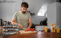 Especiero para cocina con 24 botes para especias edihome - details 1