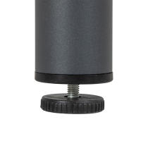 Mesa de Jardín Mesa de Comedor 4 Personas Agujero para Sombrilla Mesa de Patio Base de Listones HDPE Gris Oscuro 90x90x75cm - details 1