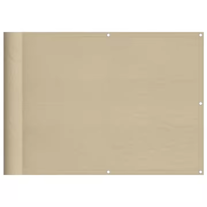 Pantalla de Balcón 100% poliéster Oxford beige 75x1000 cm - 1