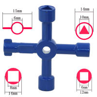 Llave De Triángulo Universal Multifuncional 4 Maneras Para Plomero Clavija Para Mangueras Caja De Medidores De Gas Y Electricidad Radiadores - details 5
