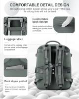 Mochipa Viaje Cabin 40x20x25 para Ryanair, Maletas de viaje avion cabin Bolsa de Cabina para  Equipo de Mano Cabina Avion Mochila de Senderismo - details 2