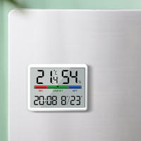 Medidor De Temperatura Y Humedad Multifunción Con Diseño Magnético Pantalla Grande Reloj Alarmas Electrónicos Termómetro Digital - details 15