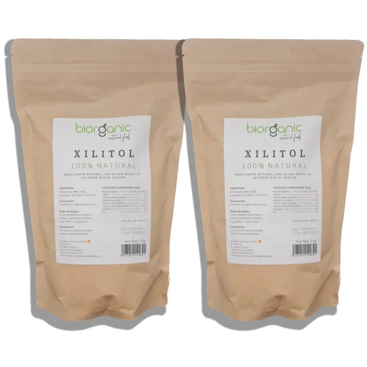 Xilitol de abedul 100% natural 2Kg – Biorganic - 1