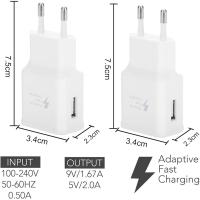 Paquete de 4 adaptadores de corriente USB de 5 V-2 A, cargador rápido universal para iPhone 12/11/X 8/7/6, Samsung Galaxy S22 S21 S20 S10 S5 S6 S7 S8 S9/Edge/Plus - details 2
