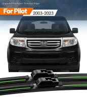 2pcs LimpiaPinos Antigolpes Para Honda Pilot 2003-2023 Limpia La Ventanilla Delantero Con Cepillo De Goma Natural Adecuado Para Todos Los Modelos - details 0