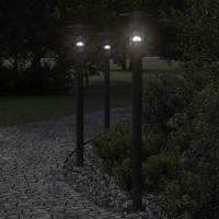 vidaXL Lámpara de suelo de exterior acero inoxidable 100 cm Color Negro,  Plateado, y mas - details 0