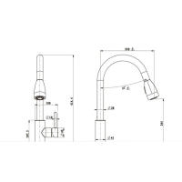 Grifo de Cocina Maple Inoxide 304 Retractable Doble de Agua Fría y Caliente - details 7