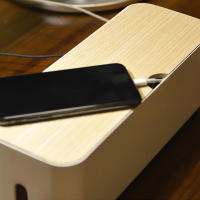 Caja De Almacenamiento Para Cable De Poder Estuche Antipolvo Organizador De Enchufe Para Teléfono Y Tablet Caja De Almacenamiento De Cable De Red Gestor De Cableado Ecológico Moderno - details 10