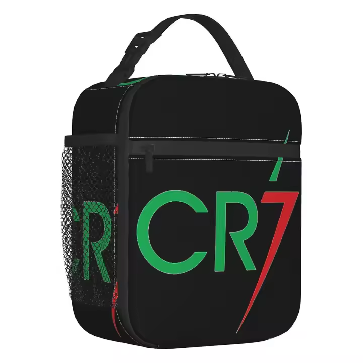 Fútbol aislado bolsa de almuerzo para las mujeres resuable fútbol térmica refrigerador caja de almuerzo Oficina picnic viaje - 1