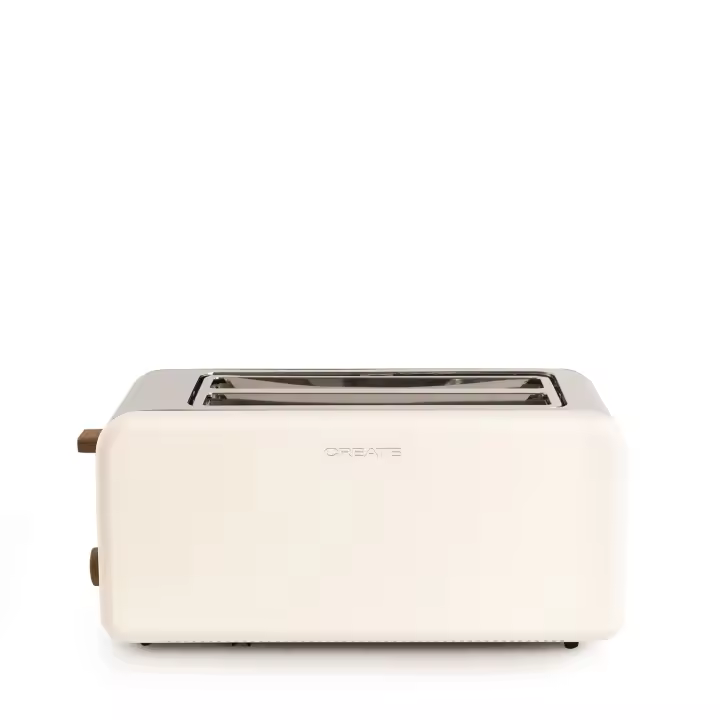 CREATE - Tostadora para rebanadas anchas - Ranuras grandes - 6 niveles - Grande - 1500W- TOAST RETRO XL - 1