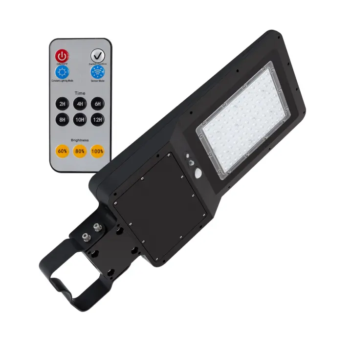 Ledkia Farola LED Solar 4800 lm 110 lm/W con Sensor de Movimiento y Crepuscular 4000K Blanco Neutro - 1