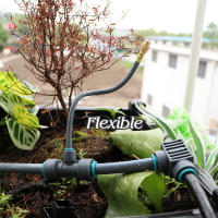 Kit De Rociador Ajustable De Latón Flexible Con Conector Rápido En Gris Para Jardín Sistema De Riego Y Enfriamiento Con Spraying Y Pulverización - details 3