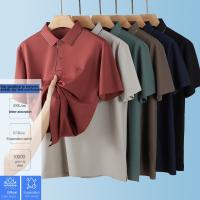 Camisa POLO De Verano Para Hombre Con Estampado De Letras Corta Resistente Al Arrugas Transpirable Ropa Casual SPANDEX Polyester - details 1