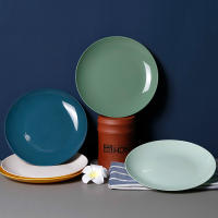 Plato Redondo De Porcelana Y Plástico Creativo Para Condimentos Como Salsa De Soja Y Vinagre Adecuado Para Frutas Y Aperitivos Accesorios De Cocina - details 0
