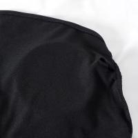 Traje de baño de una sola pieza con estampado de leopardo conservador hueco de hombro inclinado - details 3