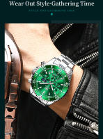 Reloj De Hombre OLEVS Luuminous Business Fashion Luxurio Con Fase Lunar Y Fecha Resistente Al Agua De Acero Inoxidable Y Manos Luminosas Reloj De Cuarzo - details 18