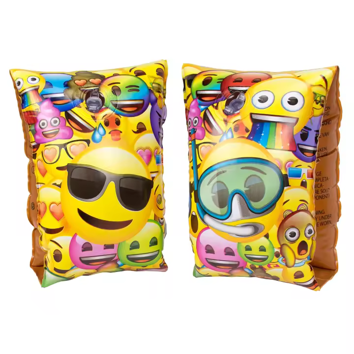 Manguitos hinchables con diseños exclusivos de EMOJI (5889) - 1