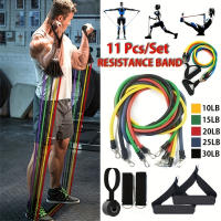 Set De 11 Piezas Bandas De Resistencia Para Ejercicio Elástico Equipo De Fitness Portátil Con Correa De Tobillo Expansor De Pecho - details 0