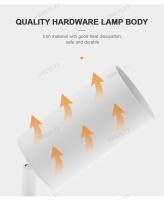 Lámpara De Techo LED Rotativa 360° Surface Mounted Blanco Negro Oro Cobre 6W GU10 Reemplazable Spot De Pared Luz De Ambiente Moderna Para Cocina Comedor Dormitorio Foyer Estudio Baño - details 3