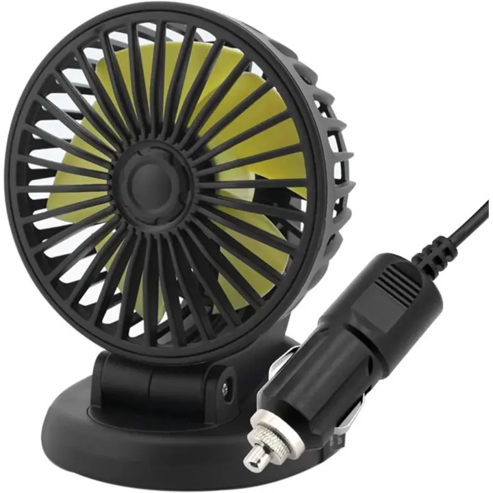 Ventilador eléctrico para coche, compatible con minivehículos, dispositivo de refrigeración ajustable de 5/12/24 V, ventilador de radiador USB de 2 velocidades, accesorio para vehículo, reduce la temperatura (12 V). - 1