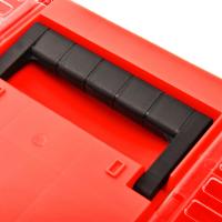 vidaXL Caja de herramientas de plástico rojo 462x256x242 mm - details 3