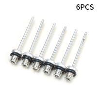 Adaptador De Agujero Para Balón De Deporte 6/12pcs Inflador De Aire De Voleibol Baloncesto Fútbol Acero Inoxidable Aluminio Plateado - details 0