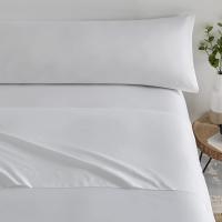 Juego de sábanas blancas Descansín, suaves y confortables - 3 piezas - Bajera, Sabana y Almohada - details 0