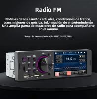 BQCC Radio De Coche 1 DIN 4 Pulgadas Bluetooth MP5 Colorido Con Luz USB TF Reproductor De Música Hands-Free Control Remoto Audio ISO - details 5