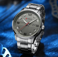 Reloj De Pulsera De Lujo Para Hombres CURREN De Acero Inoxidable Con Movimiento De Cuarzo Manos Luminosas Fecha Automática Estilo Casual - details 20