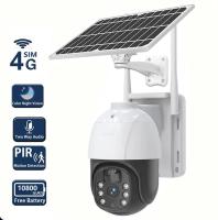 Cámara de seguridad inalámbrica para exteriores Cámara Solar de tarjeta SIM 4G(No incluido tarjeta SIM), batería integrada, cámara IP for exteriores, cámara PTZ de seguridad inalámbrica de 4MP, cámara de vigilancia por movim - details 0