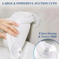 Almohada de baño de spa de lujo con tecnología de malla de aire 4D, hipoalergénica, ventosa antideslizante, soporte para cuello y espalda, secado rápido, lavable a máquina, accesorio de baño relajante de regalo - details 7
