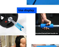 Manija De Dumbbell Y Barbells De Goma Para Gimnasio Y Hogar Manija Gruesa Para Fitness Adecuada Para Bloggers De Fitness - details 3