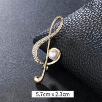 Broche De Girasol Amarillo Lujo Para Mujer Con Diamantes Broche De Plantas Luna Flor Geométrico Joyería Elegante Para Ropa - details 10