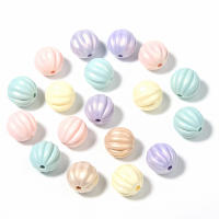 100pcs Perlas De Acrílico En Forma De Calabaza 11mm Colores Mixtos Espaciadores Para Crear Pulseras Collares Joyería Accesorios DIY - details 4