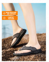 Zapatillas Casuales Para Hombre Verano Outdoor Tobilleras Abiertas Zapatos De Playa Comodidad Suave Suela No Eslipantes Transpirables Sandalias De Vacaciones Interno Moda - details 16