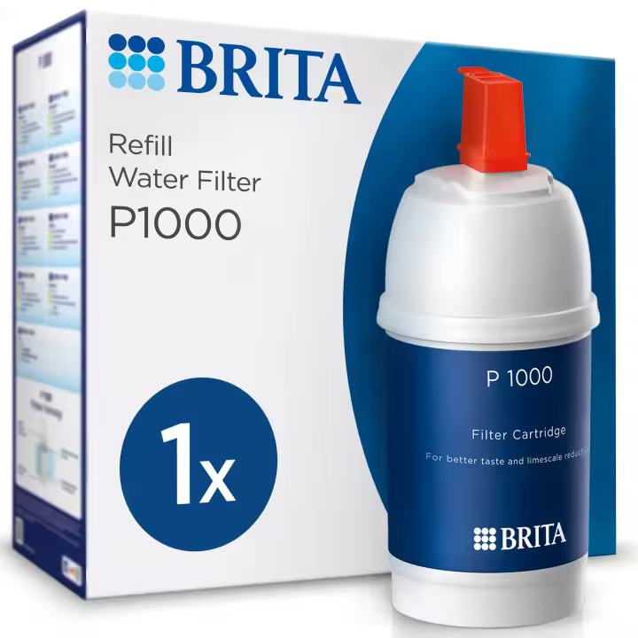 BRITA Filtro de Agua P1000 | 1 Unidad | Compatible con Sistema de Filtración mypure | Filtra hasta 1.200L | Reduce cal, cloro y metales pesados | Mejora el sabor del agua | Fácil instalación | Sin BPA | Tecnología de filtración avanzada - 1